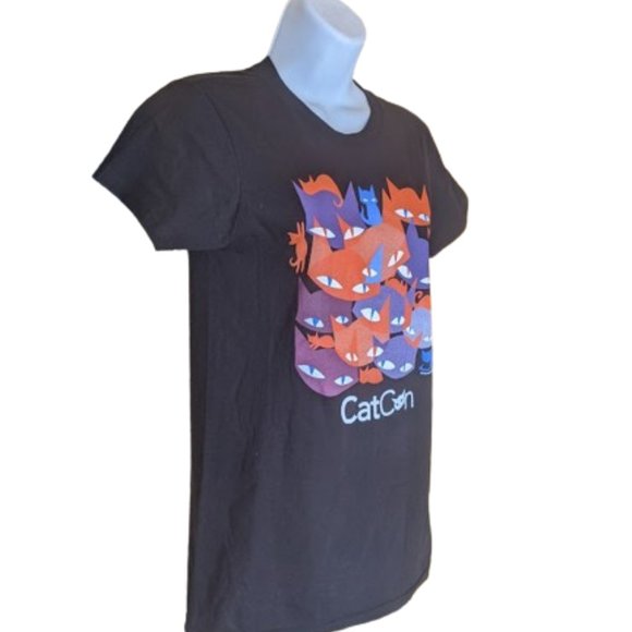 EMILY THE STRANGE Black Orange Cotton T-shirt Small NWOT - Picture 3 of 3